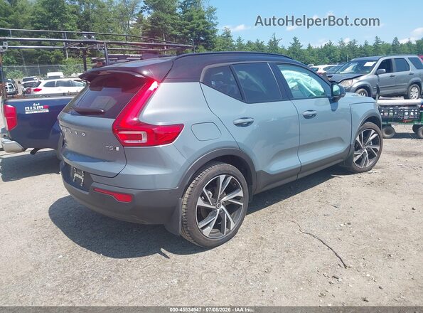 YV4162UM6N2723792 2022 VOLVO XC40 Синий Задняя правая четверть
