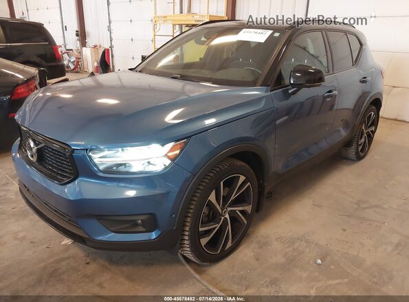 YV4162UM7K2120118 2019 VOLVO XC40 Blue Передня ліва чверть