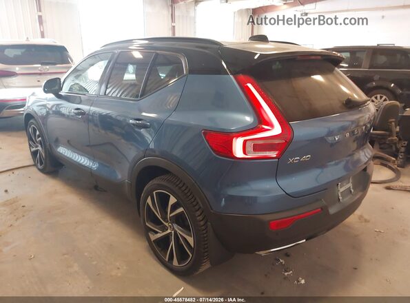 YV4162UM7K2120118 2019 VOLVO XC40 Blue Задня ліва чверть