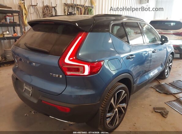 YV4162UM7K2120118 2019 VOLVO XC40 Blue Задня права чверть