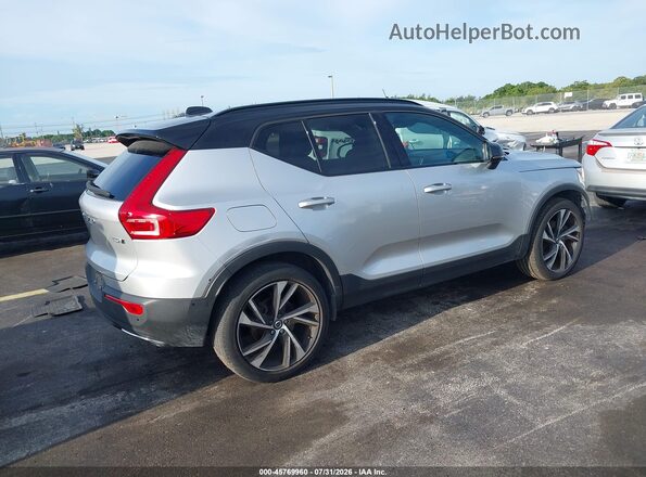 YV4162UMXK2086627 2019 VOLVO XC40 Silver Rear right