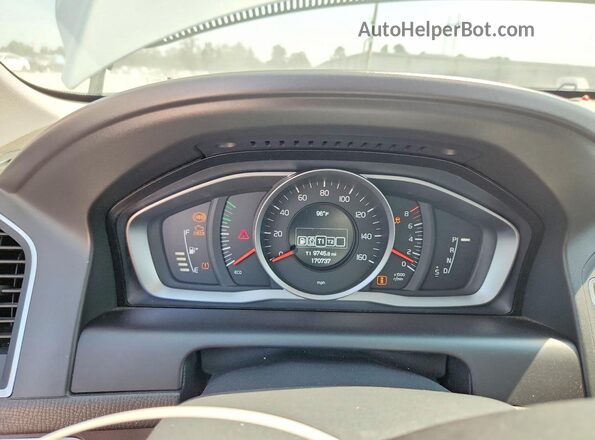 YV440MDJ6G2839190 2016 VOLVO XC60 White Вид щитка приладів