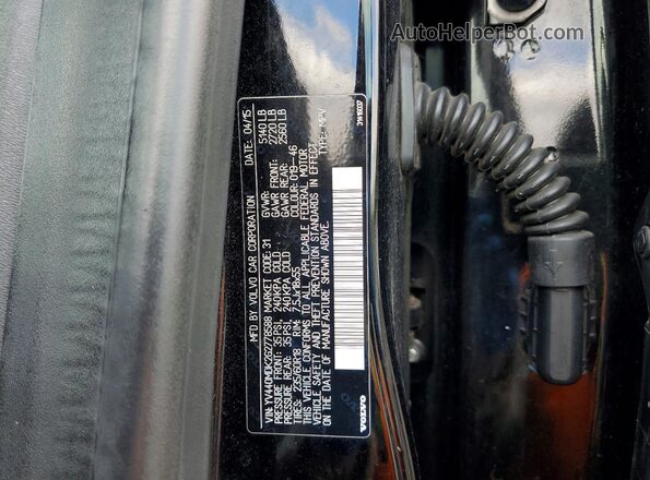 YV440MDK2G2778588 2016 VOLVO XC60 Black Вид наклейки з VIN-кодом