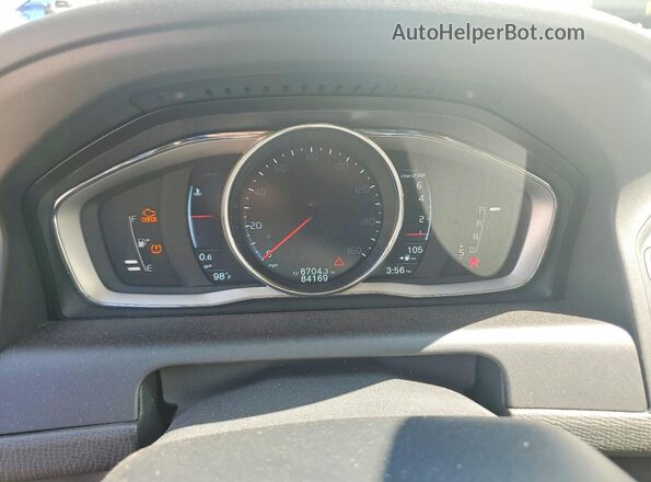 YV440MDK2G2853368 2016 VOLVO XC60 Gray Սարքավորումների վահանակի տեսք