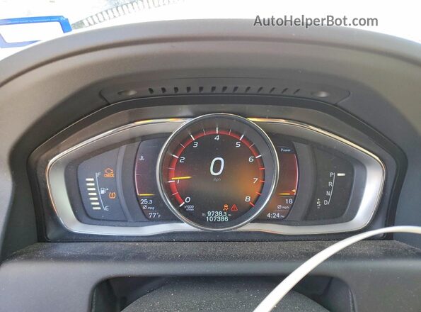 YV440MDK9G2867042 2016 VOLVO XC60 Blue Widok zestawu wskaźników