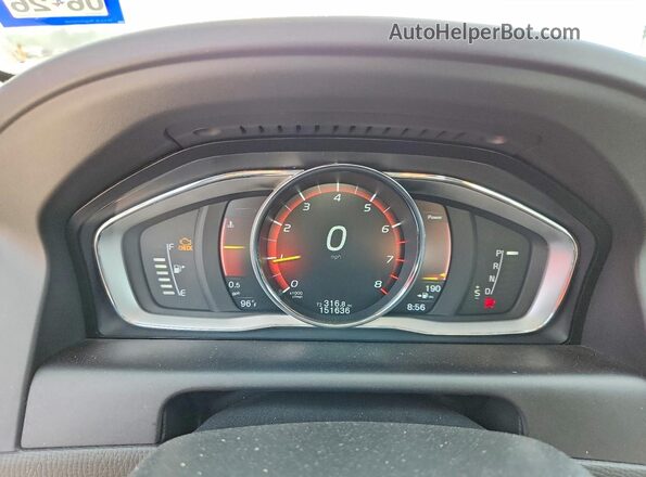 YV440MDU7H2153977 2017 VOLVO XC60 Серебряный Вид щитка приборов