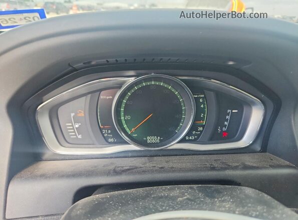 YV440MDUXH2166710 2017 VOLVO XC60 Black Widok zestawu wskaźników