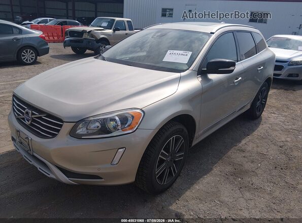 YV440MRR7H2083336 2017 VOLVO XC60 Beige წინა მარცხენა ხედი სამი მეოთხედიდან