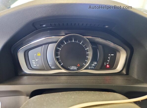 YV440MWK3J2056440 2018 VOLVO V60 Black Widok zestawu wskaźników