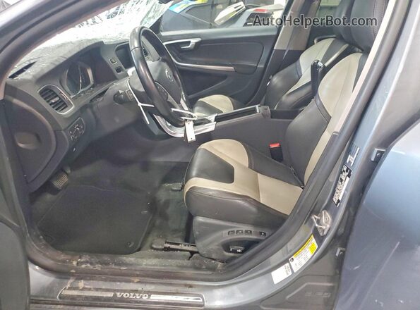 YV440MWK3J2059712 2018 VOLVO V60 Gray Widok wnętrza z przodu