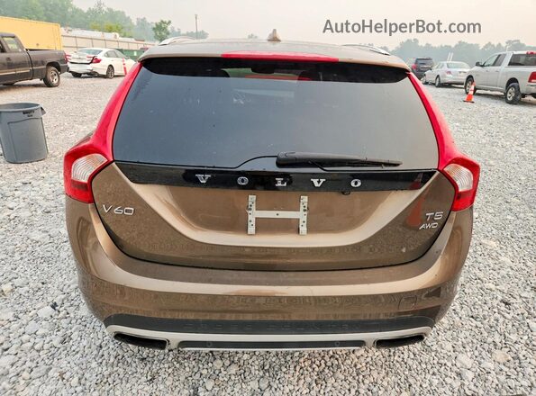 YV440MWK4H1023592 2017 VOLVO V60 Brown Widok z tyłu