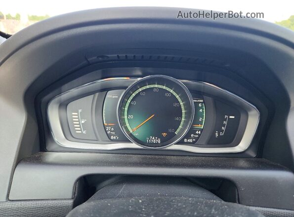 YV449MRR0H2088707 2017 VOLVO XC60 Серебряный Вид щитка приборов