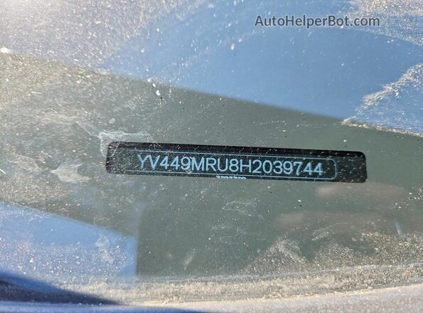 YV449MRU8H2039744 2017 VOLVO XC60 Gray VIN sticker view