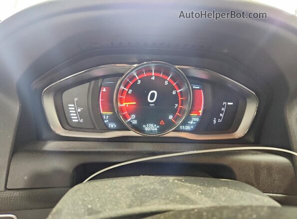 YV4612RK3G2840048 2016 VOLVO XC60 Silver Instrument cluster view