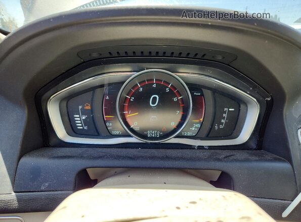 YV4612RM1G2810838 2016 VOLVO XC60 Gold Widok zestawu wskaźników
