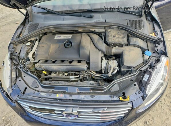 YV4902RM0G2807770 2016 VOLVO XC60 Blue Vista del compartimento del motor