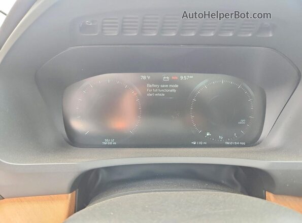 YV4A221K8M1711159 2021 VOLVO XC90 White Вид щитка приладів