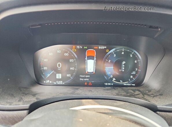 YV4A22NL0H1005151 2017 VOLVO V90 Gray Սարքավորումների վահանակի տեսք