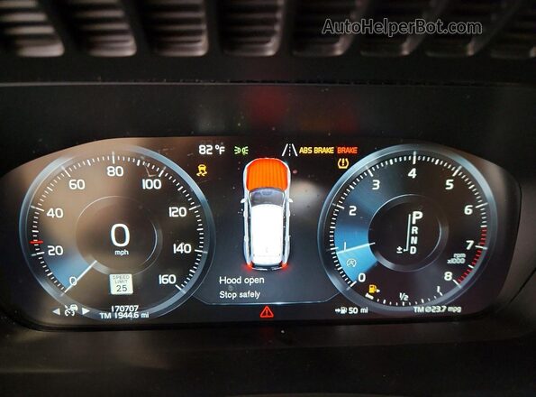 YV4A22PK0H1111653 2017 VOLVO XC90 White Vista del cuadro de instrumentos