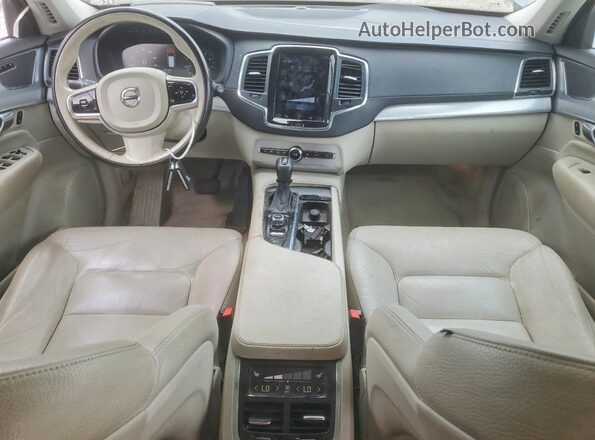 YV4A22PK1G1027985 2016 VOLVO XC90 Gray Dashboard view