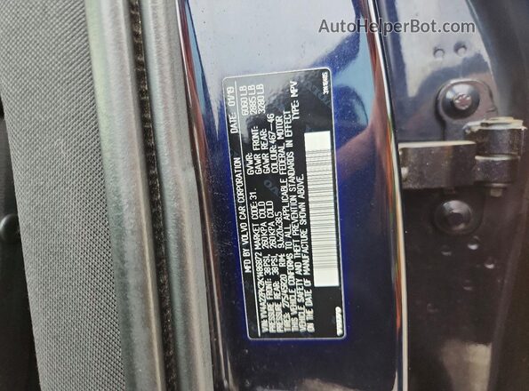YV4A22PK2K1486872 2019 VOLVO XC90 Blue VIN կոդի պիտակի տեսք