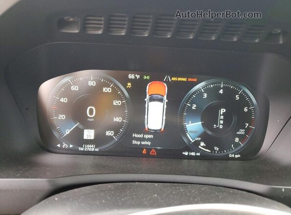 YV4A22PK3G1045596 2016 VOLVO XC90 Gray Вид щитка приладів