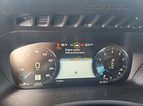YV4A22PK4J1204357 2018 VOLVO XC90 Silver Instrument cluster view