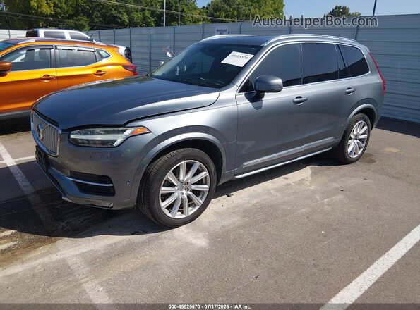 YV4A22PL2G1094653 2016 VOLVO XC90 Gray Передня ліва чверть