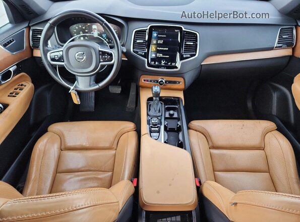YV4A22PL2J1205628 2018 VOLVO XC90 Black წინა პანელის ხედი