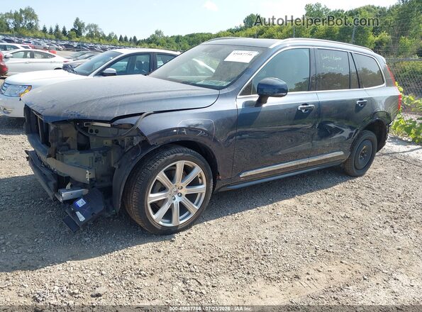 YV4A22PL2K1442878 2019 VOLVO XC90 Blue წინა მარცხენა ხედი სამი მეოთხედიდან