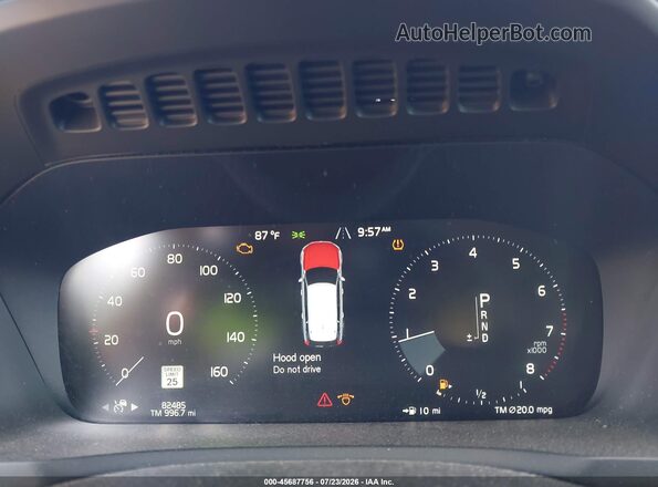 YV4A22PL2K1442878 2019 VOLVO XC90 Blue უკანა სავარძლების ხედი