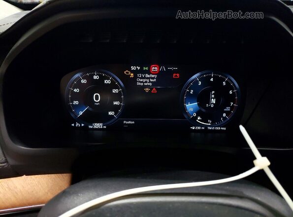 YV4A22PL3G1088554 2016 VOLVO XC90 Blue Вид щитка приладів