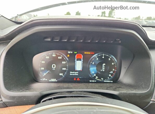 YV4A22PL4H1154336 2017 VOLVO XC90 White Widok zestawu wskaźników