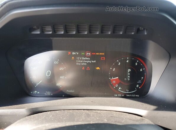 YV4A22PL4J1320263 2018 VOLVO XC90 Gray Widok zestawu wskaźników