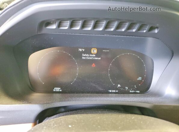 YV4A22PL4K1424544 2019 VOLVO XC90 Black Вид щитка приладів