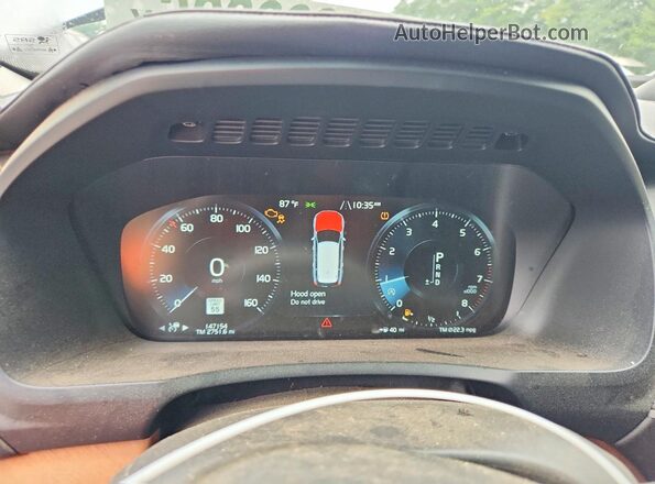 YV4A22PL5G1093559 2016 VOLVO XC90 Gray Instrument cluster view