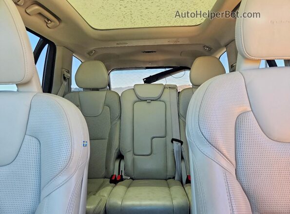 YV4A22PL5J1208362 2018 VOLVO XC90 Black უკანა სავარძლების ხედი