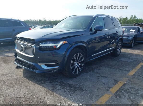 YV4A22PL5L1614144 2020 VOLVO XC90 Синий Передняя левая четверть