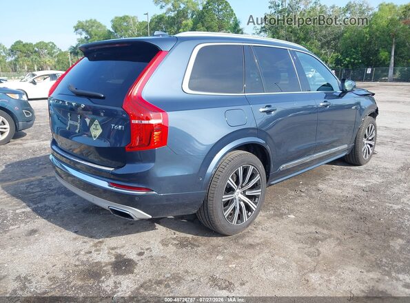 YV4A22PL5L1614144 2020 VOLVO XC90 Синий Задняя правая четверть