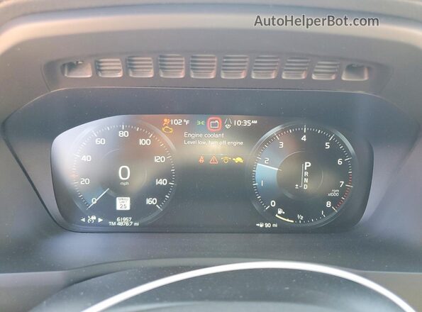 YV4A22PL5N1792963 2022 VOLVO XC Blue Vista del cuadro de instrumentos