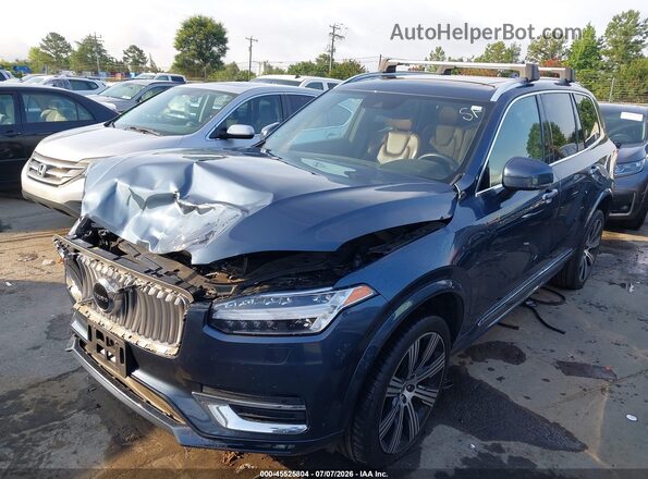 YV4A22PL6M1770520 2021 VOLVO XC90 Blue წინა მარცხენა ხედი სამი მეოთხედიდან