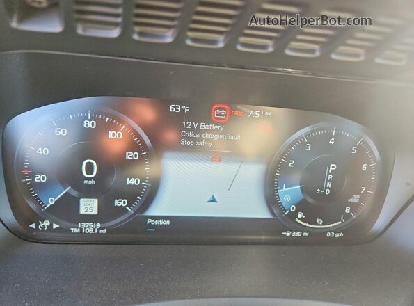 YV4A22PL7G1006549 2016 VOLVO XC90 Silver Вид щитка приладів