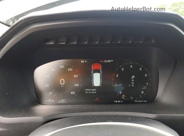 YV4A22PL7K1443721 2019 VOLVO XC90 Green Instrument cluster view