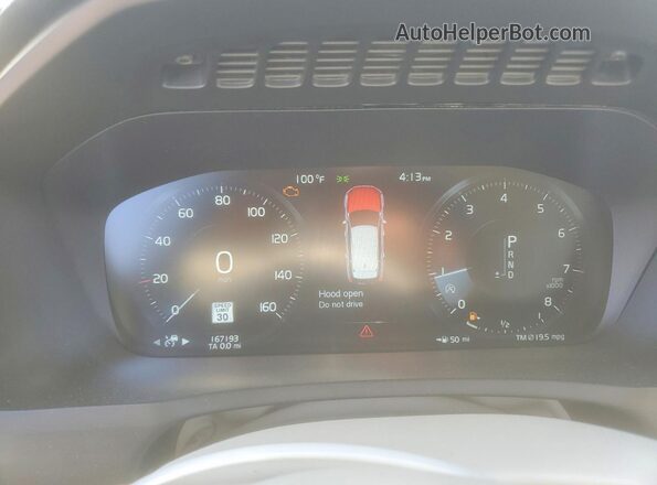 YV4A22PL8J1192027 2018 VOLVO XC90 White ხელსაწყოთა პანელის ხედი