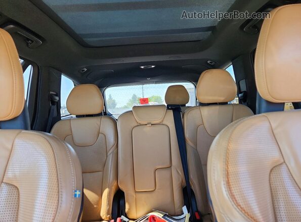 YV4A22PL8J1200417 2018 VOLVO XC90 Black უკანა სავარძლების ხედი