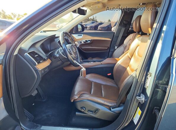 YV4A22PL8J1376125 2018 VOLVO XC90 Blue წინა სალონის ხედი