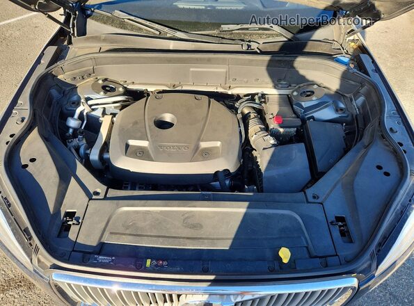 YV4A22PL8J1376125 2018 VOLVO XC90 Blue ძრავის განყოფილების ხედი