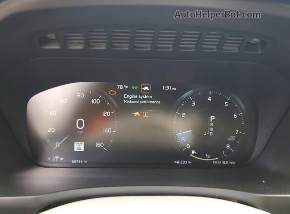 YV4A22PL9G1025989 2016 VOLVO XC90 Gray Սարքավորումների վահանակի տեսք