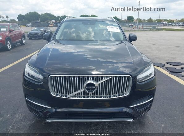 YV4A22PLXJ1349590 2018 VOLVO XC90 Black Widok zestawu wskaźników