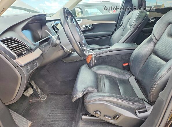 YV4A22PLXL1532331 2020 VOLVO XC90 Black Widok wnętrza z przodu